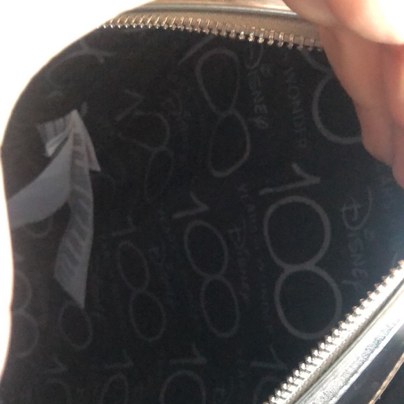 Anniversary Edition🎆:Loungefly Disney parks silver metallic drips ears backpack - Picture 8 of 10